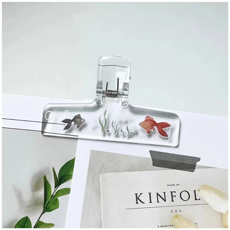 Marine Aquarium Decorations - 1 Buah Klip Binder Ikan Mas