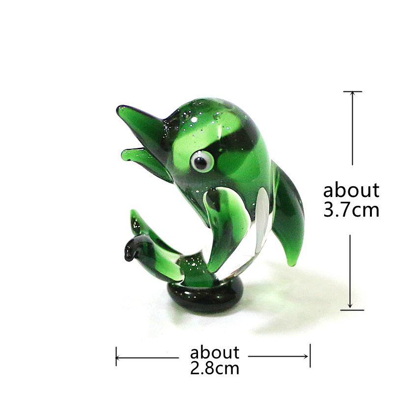 Figurine Lumba-lumba Kaca Mini - Marine Aquarium Home ulasan dan harga