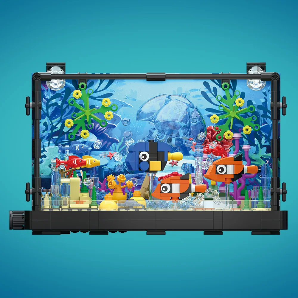 Set Blok Bangunan Akuarium den - Marine Aquarium Home ulasan dan harga