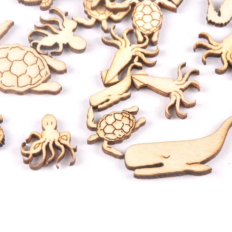 20Pcs 25-40Mm Penyu/Kuda/Paus  - Marine Aquarium Decorations ulasan dan harga
