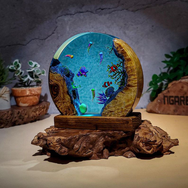 Lampu Meja Resin Organisme Aku - Aquarium & Marine Museum Universiti Malaysia Sabah Kota Kinabalu Sabah Reviews ulasan dan harga