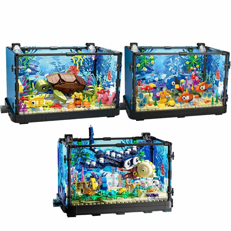 Set Blok Bangunan Akuarium den - Marine Aquarium Decorations ulasan dan harga