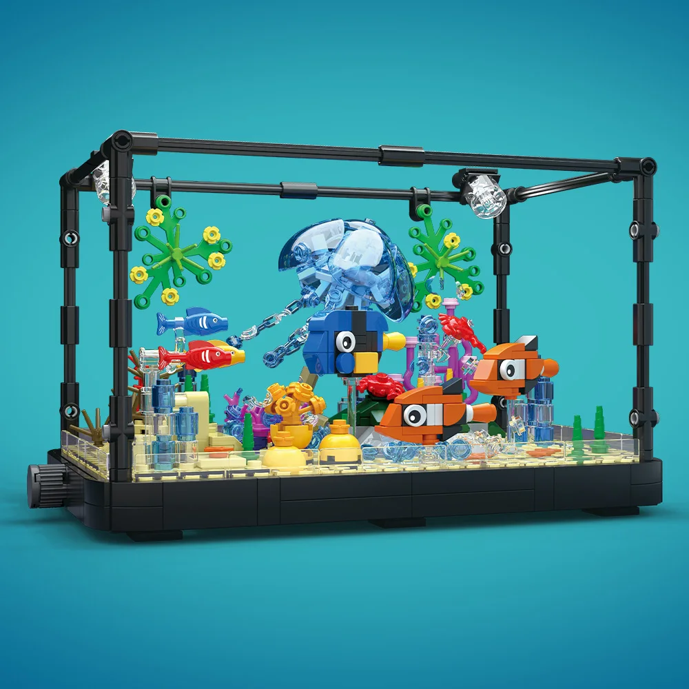 Set Blok Bangunan Akuarium den - Marine Aquarium Decorations ulasan dan harga
