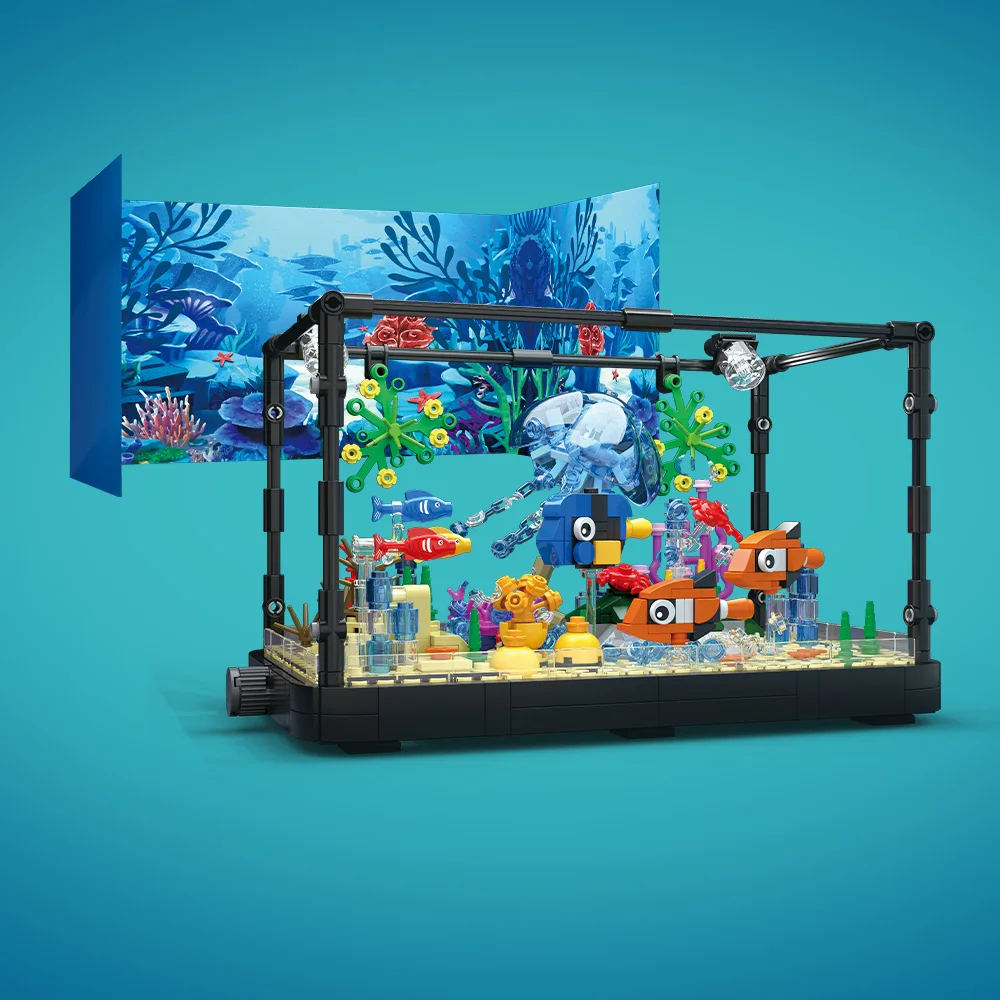 Set Blok Bangunan Akuarium den - Marine Aquarium Decorations ulasan dan harga