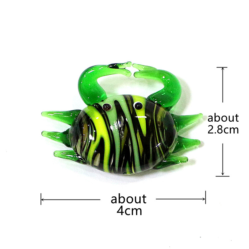 Figurin Kepiting Kaca Mini Luc - Marine Aquarium Home ulasan dan harga
