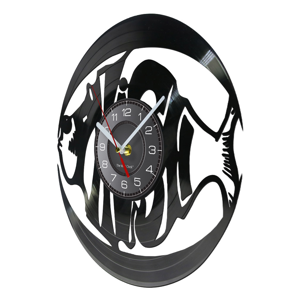 Jam Dinding Vinyl Record Motif - Marine Aquarium Home ulasan dan harga